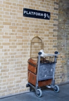 Platform 9 3/4 at King's Cross
