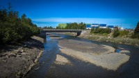 At Fish Creek Overlook in Anchorage