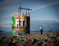 At Point Woronzof Beach in Anchorage