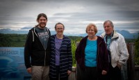 Paul, Suzanne, Jack and Mary Lou at Denali Viewpoint South in Trapper Creek