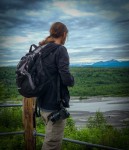 Paul at Denali Viewpoint South in Trapper Creek