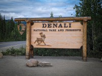 Denali National Park sign