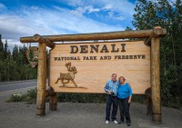 Jack and Mary Lou at Denali National Park sign