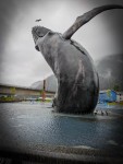 Takhu whale sculpture in Juneau