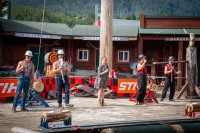 At the Great Alaskan Lumberjack Show in Ketchikan