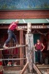 At the Great Alaskan Lumberjack Show in Ketchikan