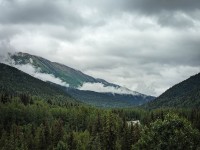 At Canyon Creek Overlook on the Seward Highway