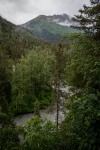 At Canyon Creek Overlook on the Seward Highway