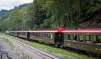 On White Pass and Yukon Route train in Skagway