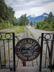 On White Pass and Yukon Route train in Skagway