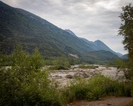On White Pass and Yukon Route train in Skagway