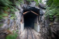 On White Pass and Yukon Route train in Skagway