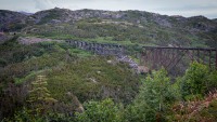 Steel bridge on White Pass and Yukon Route train in Skagway