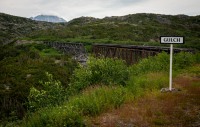 Steel bridge on White Pass and Yukon Route train in Skagway