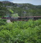 Steel bridge on White Pass and Yukon Route train in Skagway