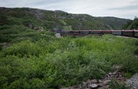 On White Pass and Yukon Route train in Skagway
