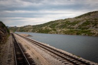 On White Pass and Yukon Route train in Skagway
