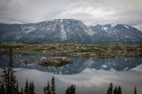 At Lake Tutshi in British Columbia