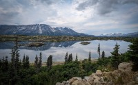 At Lake Tutshi in British Columbia