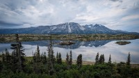 At Lake Tutshi in British Columbia