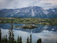 At Lake Tutshi in British Columbia