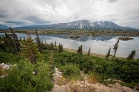 At Lake Tutshi in British Columbia