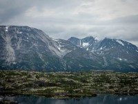 At Lake Tutshi in British Columbia