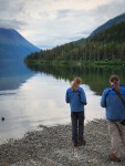 Kyle and Paul at Lake Tutshi in British Columbia