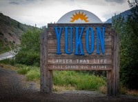 Welcome to Yukon sign