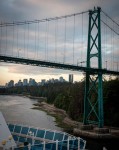 Going under Lionsgate Bridge on Sapphire Princess