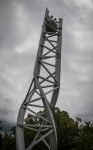Peace Clock Tower in Peace Memorial Park in Hiroshima