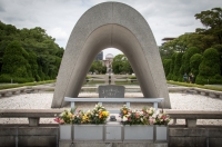 Memorial Cenotaph in Peace Memorial Park in Hiroshima