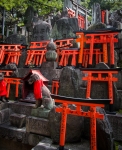 At Fushimi-Inari Taisha in Kyoto