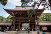 At the Meiji Shrine in Tokyo