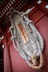 Giant sandals at the Sensoji Temple in Asakusa Tokyo