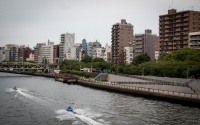 Sumida Park and Sumida River in Asakusa Tokyo