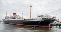 Hikawa Maru ocean liner in Yokohama