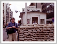 Paul at Checkpoint Charlie