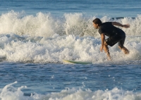 Surfing at Horseneck Beach