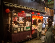 At Nishiki Market in Kyoto