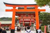 At Fushimi-Inari Shrine in Kyoto