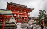 At Fushimi-Inari Shrine in Kyoto