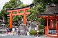 At Fushimi-Inari Shrine in Kyoto