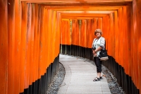 At Fushimi-Inari Shrine in Kyoto