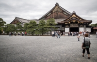 At Nijo Castle in Kyoto