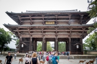 The Great South Gate (nandaimon) at Todai-Ji temple in Nara
