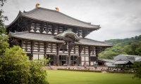 Hall of the Great Buddha at Todai-ji Temple in Nara