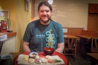 Paul at lunch in Kanazawa