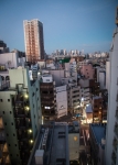 View from hotel room around sunrise in Ikebukuro Tokyo
