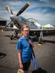 Kyle and P-51 Mustang